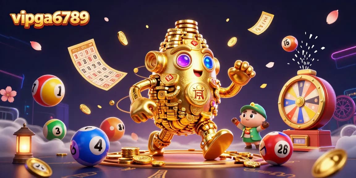 Place bets at vipga6789 with dynamic lottery elements and an exciting gambling theme.