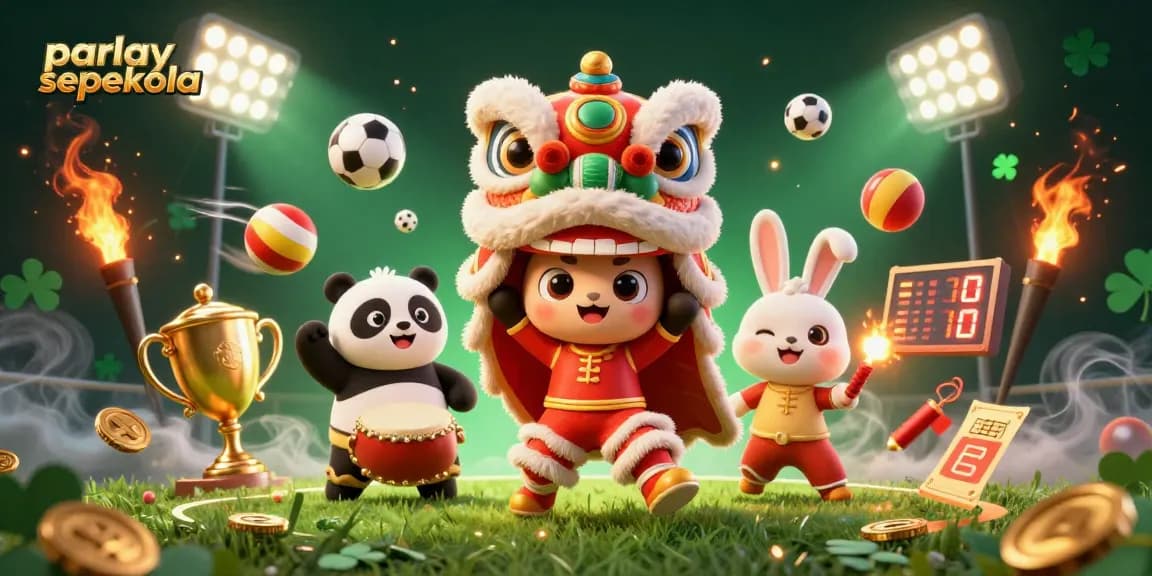 Enhance your parlay sepak bola betting strategy with dynamic sports-themed 3D illustration.
