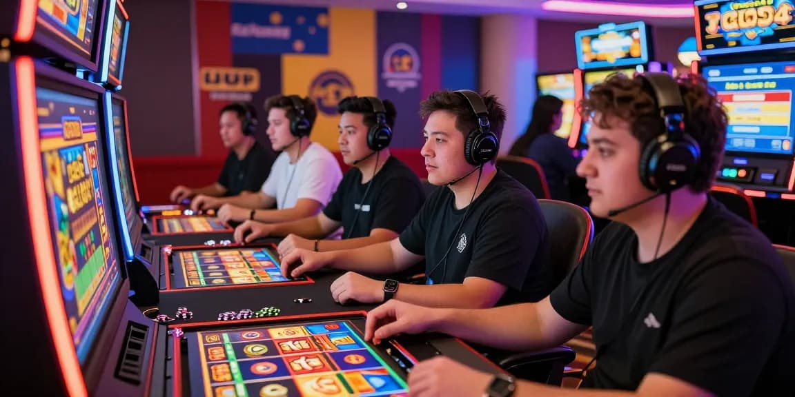 Engaging players enjoying Slot Gacor Hari Ini Kartupoker with vibrant visuals, chips, and live chat support.