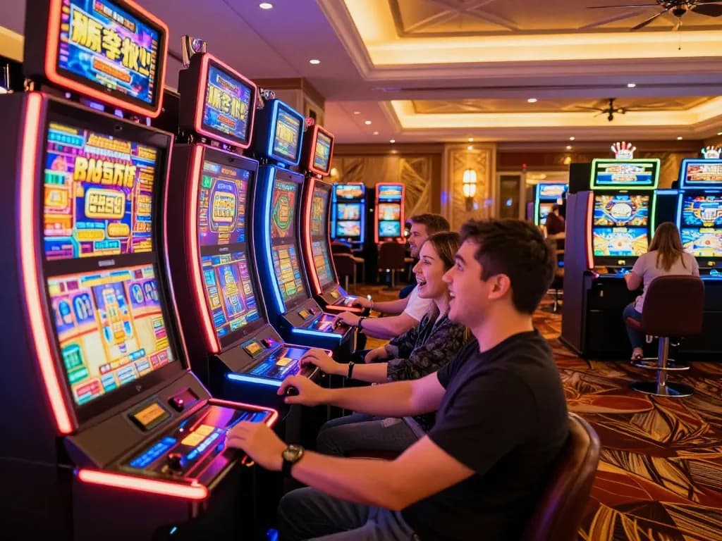 A player enjoying slots at an upscale casino, encountering high-energy moments at hidobasketgoztepe.