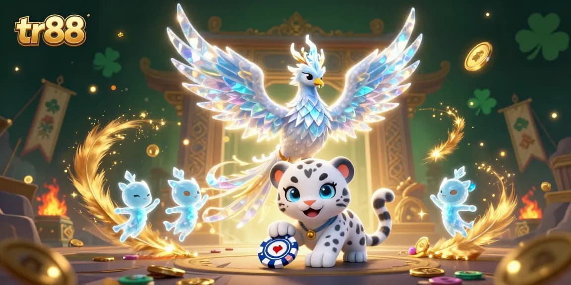 Experience thrilling gameplay with tr88's vibrant casino scene featuring unique characters and dynamic game elements.