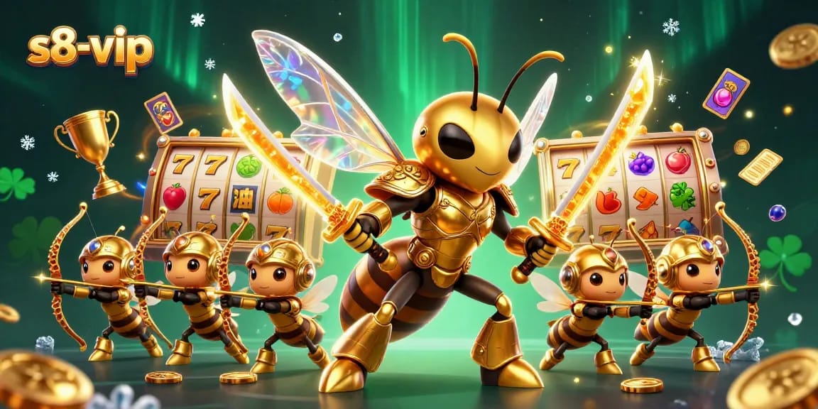 Explore thrilling games and excitement at s8-vip with vibrant casino elements and dynamic characters.