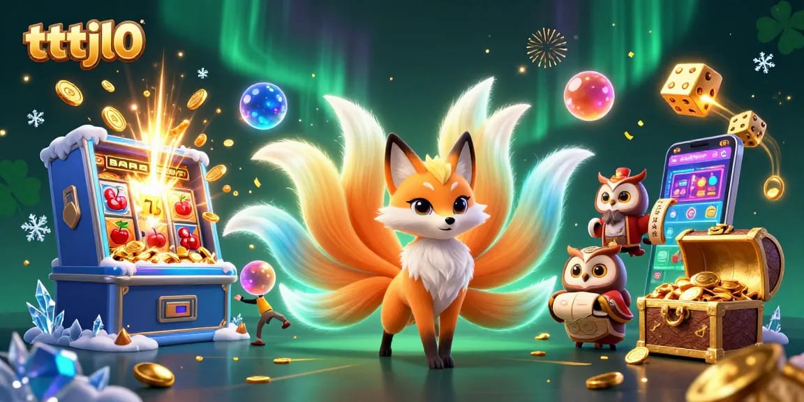 Experience the thrill of tttjl0 with vibrant 3D casino characters and dynamic jackpot elements flying around.