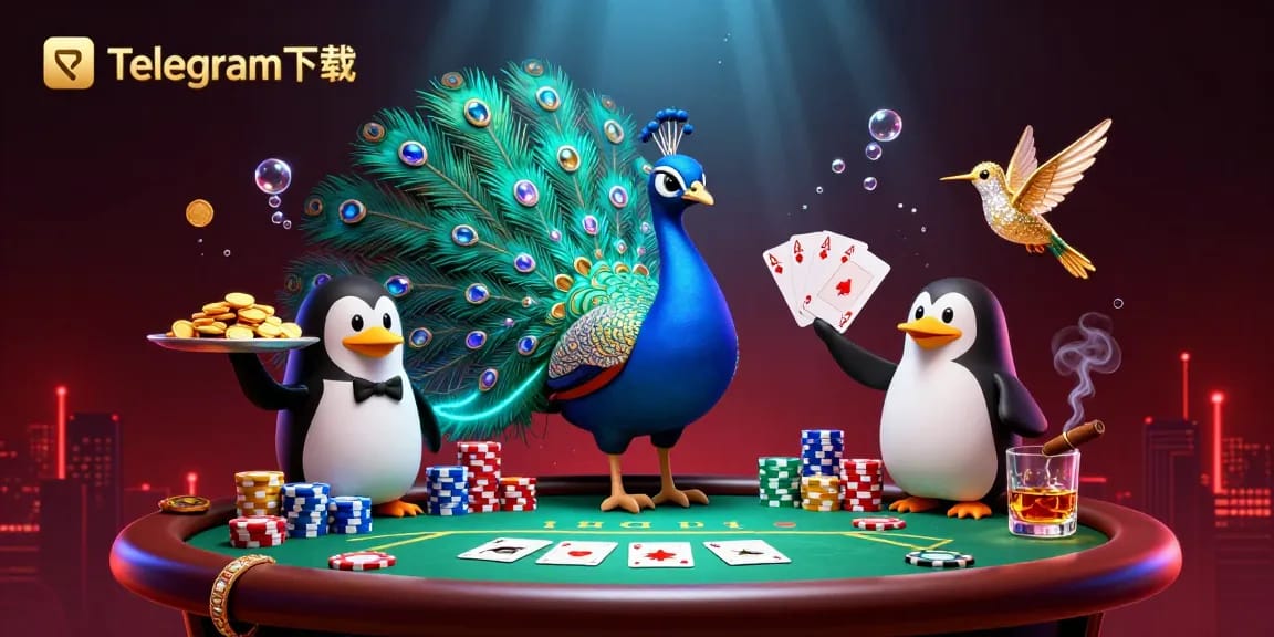 参与激动人心的游戏，使用Telegram下载，体验生动的3D角色和扑克元素。