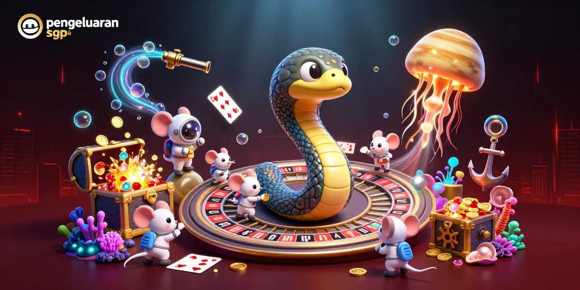 Engage with pengeluaran sgp insights as astronaut mice place bets on a cosmic roulette scene.
