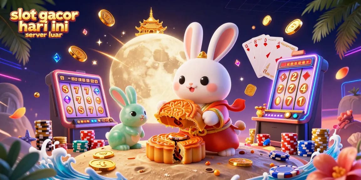 Experience slot gacor hari ini server luar with dynamic gaming visual featuring 3D characters and rich casino elements.