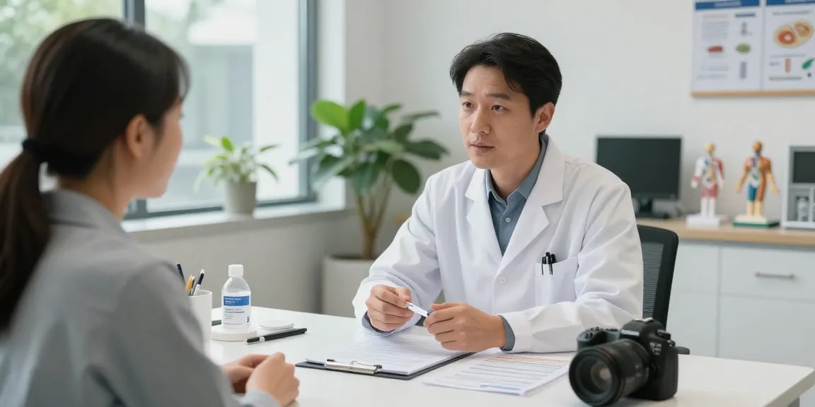 Consultation at koipeptidescanada.com/semaglutide-canada discussing semaglutide options in wellness clinic