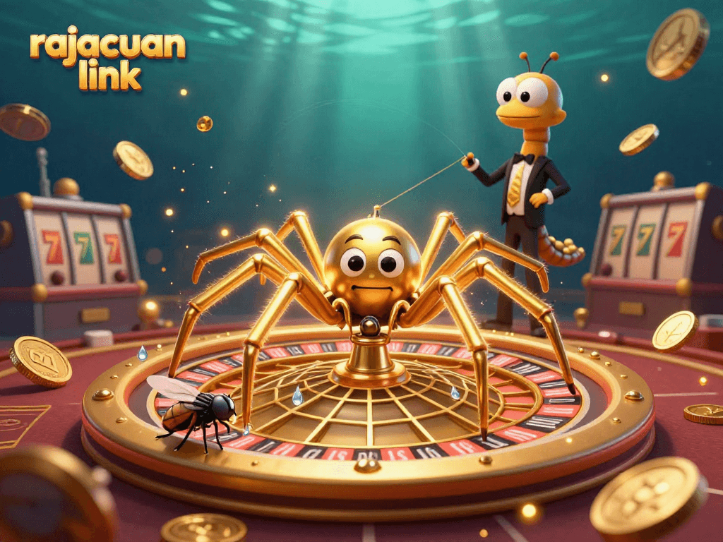 Discover thrilling betting strategies with rajacuan link in a vibrant casino-themed 3D illustration.
