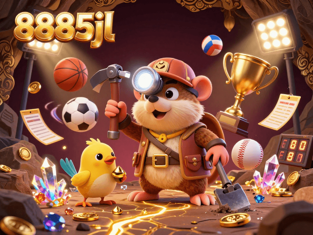 Experience the thrill of wagering with 8885jl as the treasure hunter mole discovers golden jackpots.