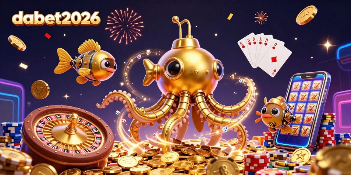 Engage with the thrilling dabet2026 casino experience featuring a golden kraken submarine.