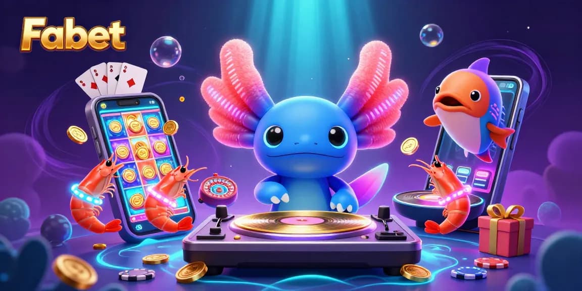 Spin to win with Fabet's colorful slot games and dynamic underwater DJ scene.