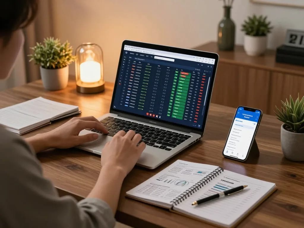 Person reviewing odds on nhandinhkeonhacai app, showcasing responsible sports betting analysis
