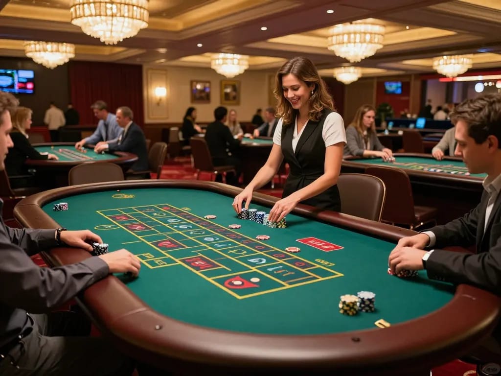 Players enjoying roulette at https://tr88.bio/, showcasing thrilling gameplay and elegant casino atmosphere.