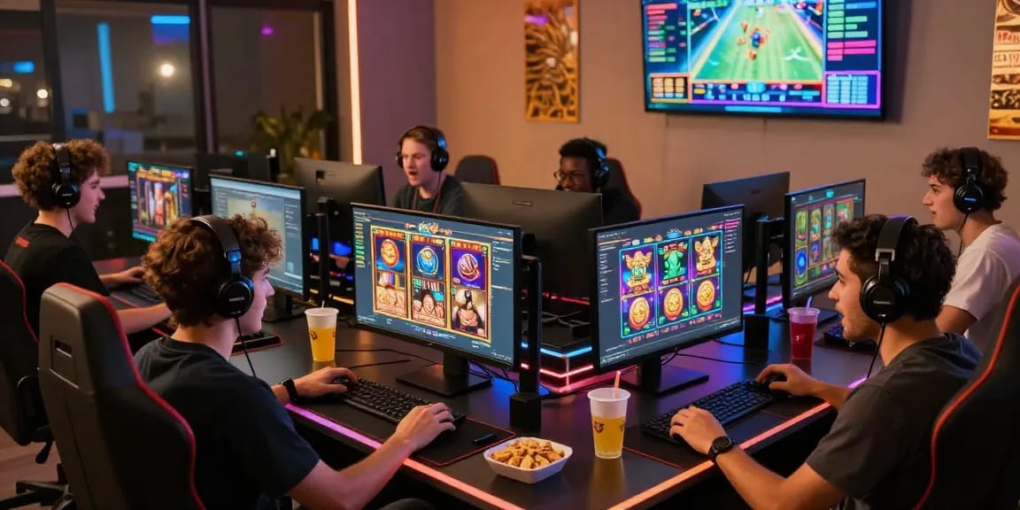 Gamers enjoying an engaging online slot experience with deposit tanpa minimal options available.