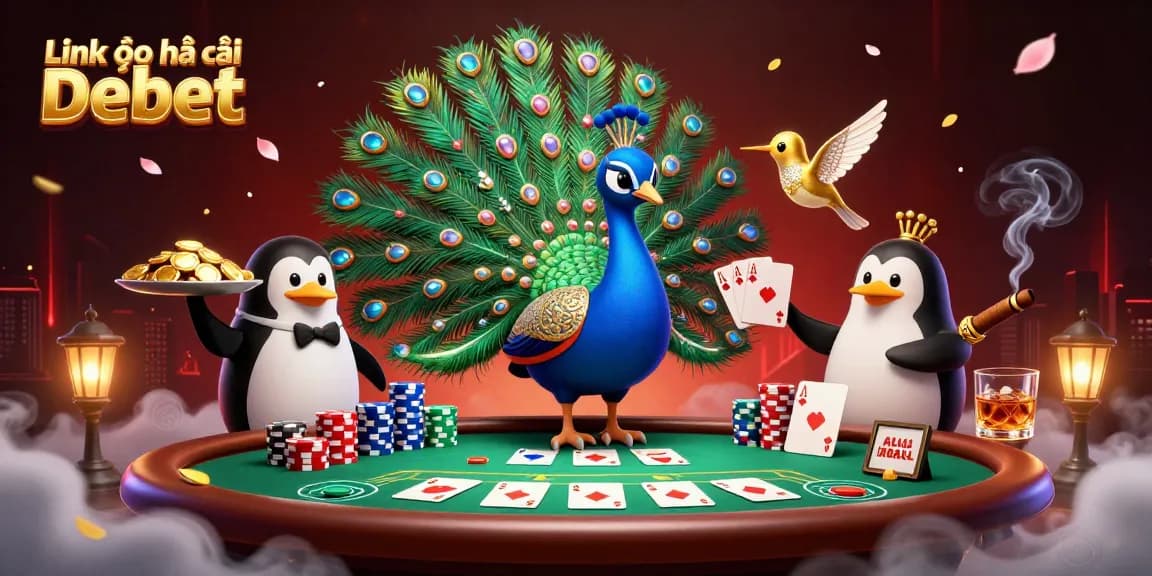 Experience the excitement of Link vào nhà cái Debet with dynamic casino characters and vibrant poker action.