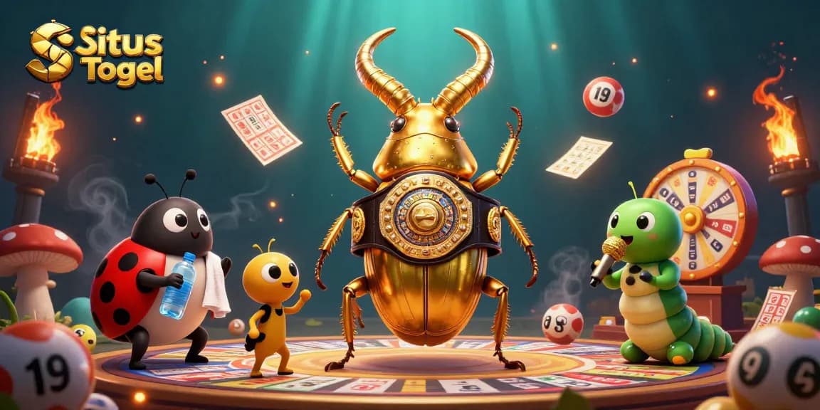 Situs Togel showcases exciting lottery games with vibrant numbers and prize wheels in a fun 3D illustration.