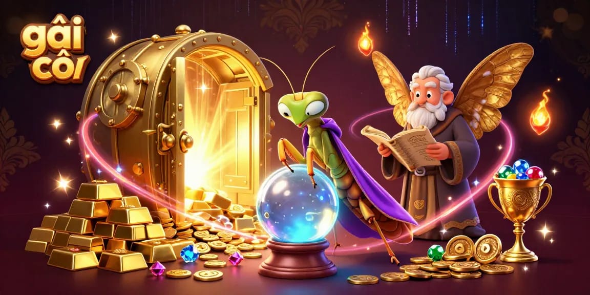 Experience thrilling gameplay with gái gọi in a dynamic casino scene, featuring fortune tellers, riches, and excitement.