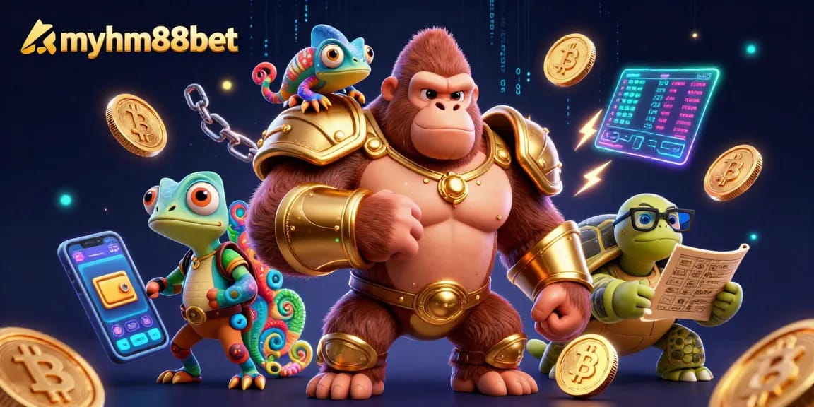 Experience excitement at myhm88bet with crypto-themed casino gameplay featuring 3D characters and vibrant designs.