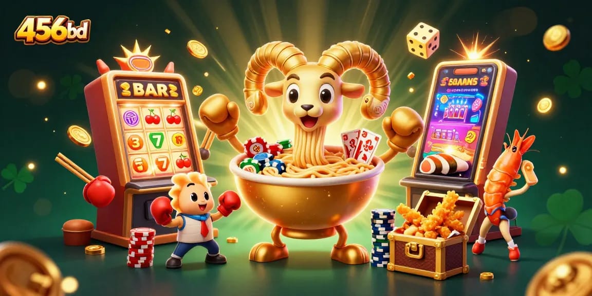 Engage in thrilling 456bd casino games with vibrant characters and dynamic jackpot excitement.