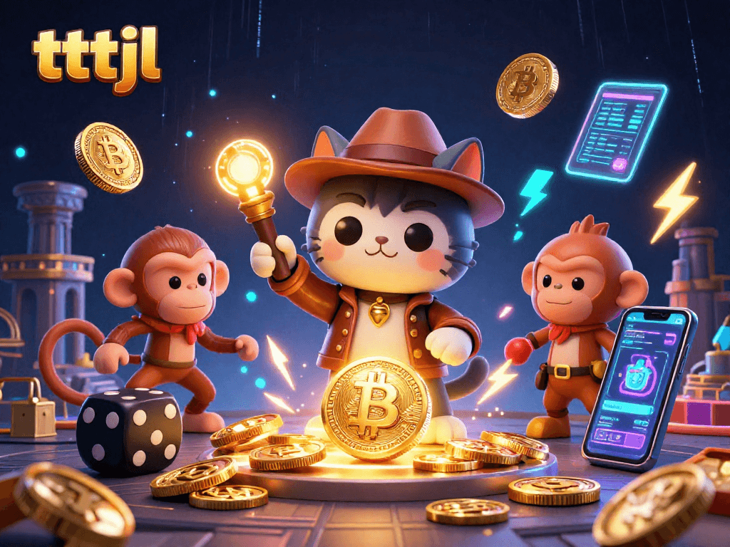 Explore thrilling tttjl casino adventures with a cat archaeologist in a treasure-filled scene.