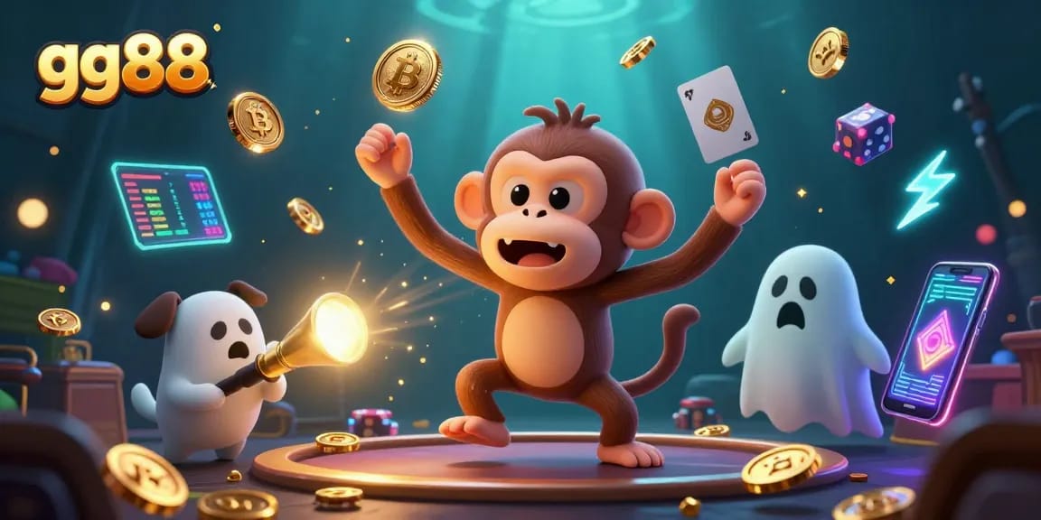 Experience the thrilling world of gg88 as characters navigate a haunted casino filled with crypto treasures and mysterious wonders.