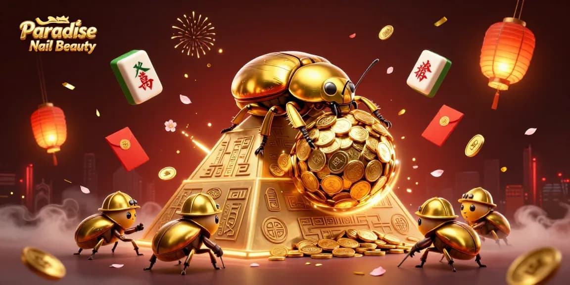 Play to win big at Paradise Nail Beauty with a vibrant, engaging casino-inspired design.