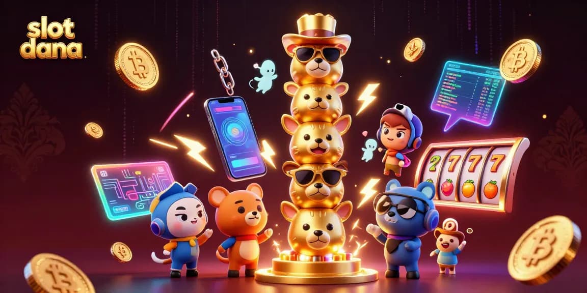Engage in the excitement of slot dana with vibrant 3D cartoon graphics and dynamic slot elements.