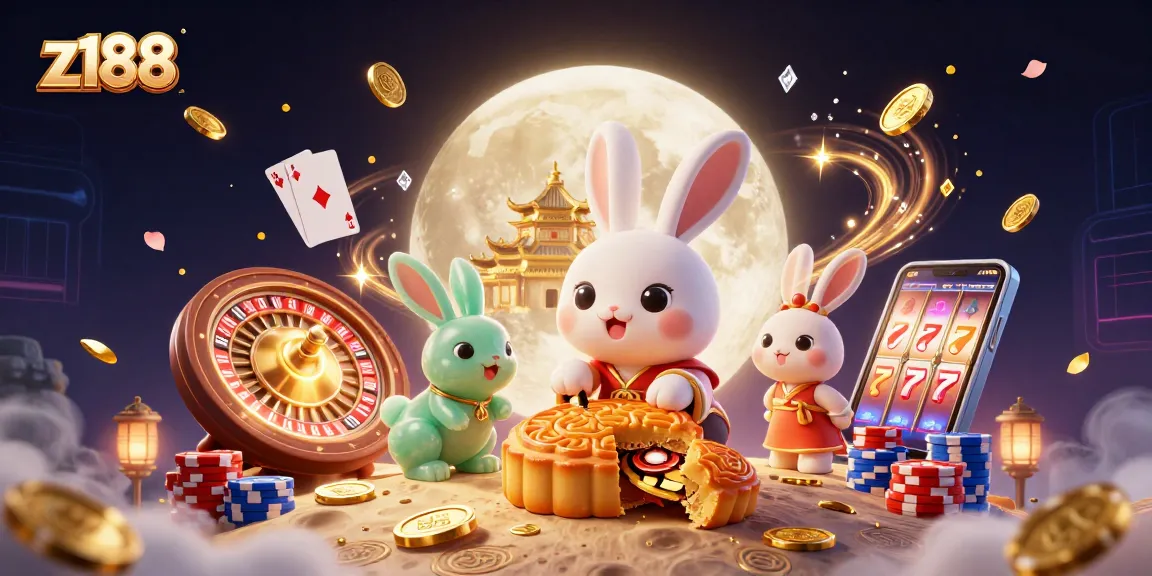 Experience thrilling gameplay at z188 with a vibrant 3D scene filled with poker elements and treasures.
