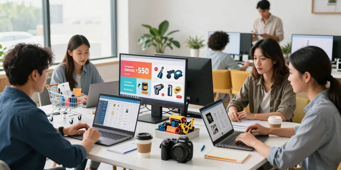 rokok88 online shopping professionals collaborating on industrial tools