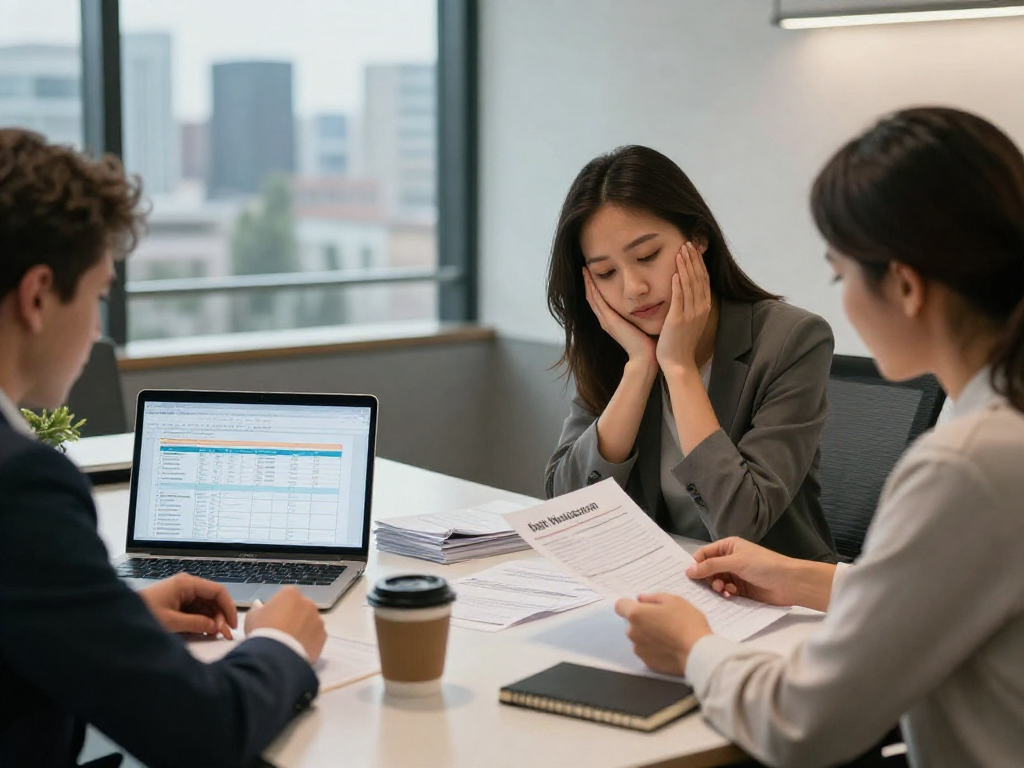 Financial counseling session at https://credit-consolidation.ca showing advisor and client reviewing debt consolidation plans.