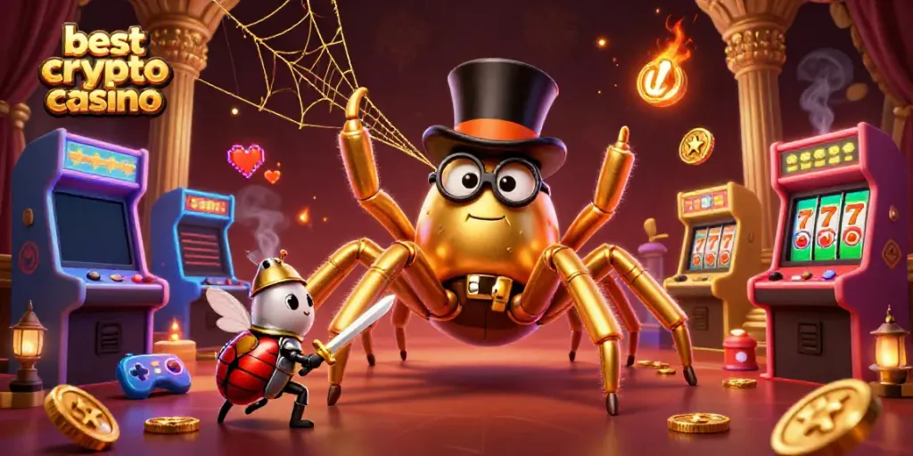 Play exciting games at the best crypto casino featuring vibrant characters and dynamic elements.