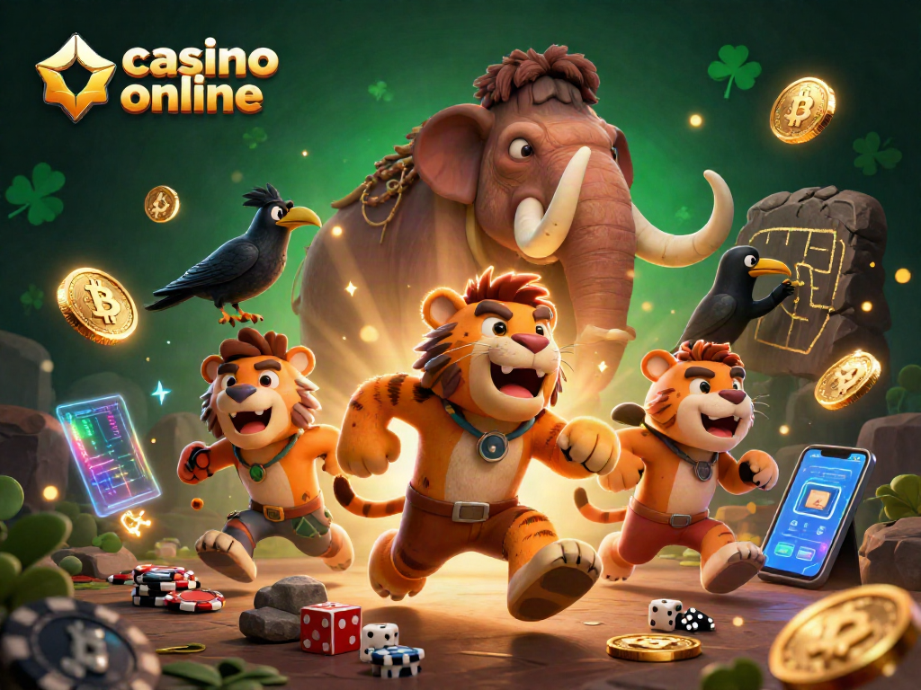 Juego y diversión en un casino online con personajes prehistóricos únicos.