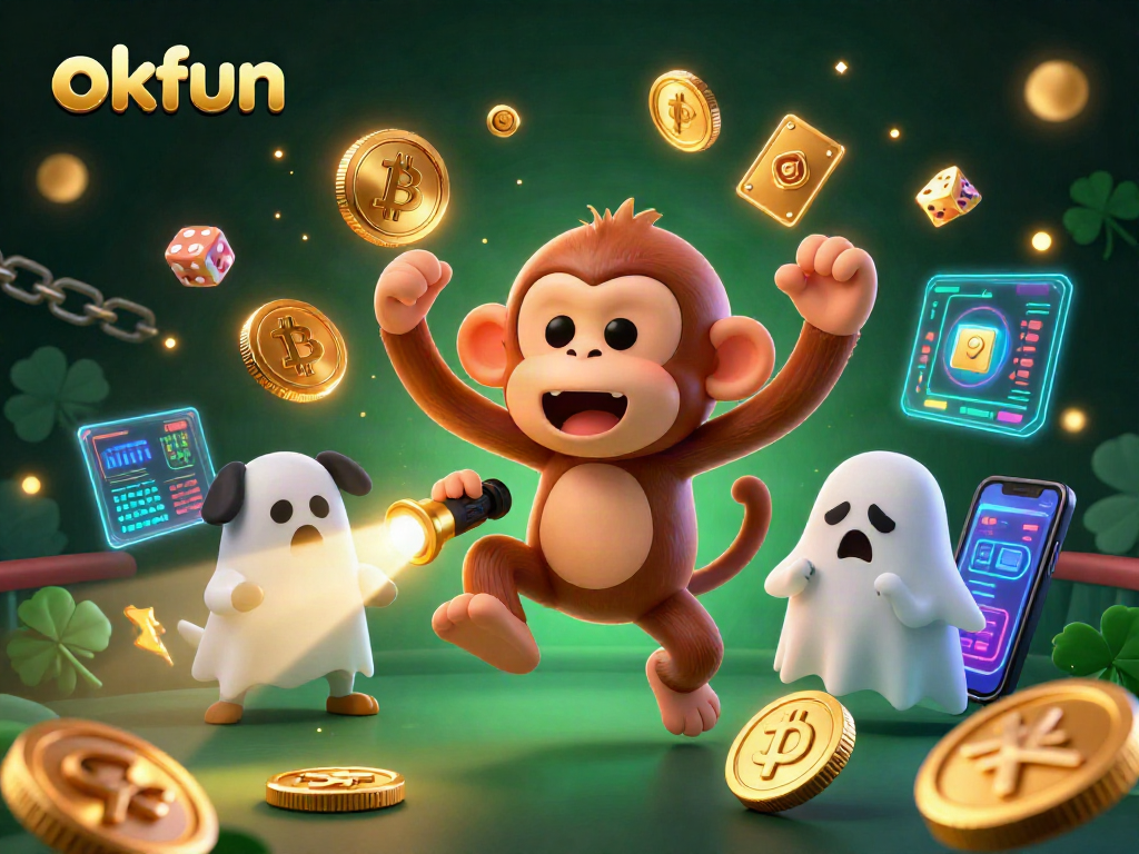 Experience thrilling moments at okfun casino with a mischievous poltergeist monkey and ghost-hunter puppy.