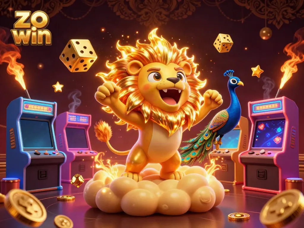 Experience luck and excitement with zo win in this vibrant casino illustration.
