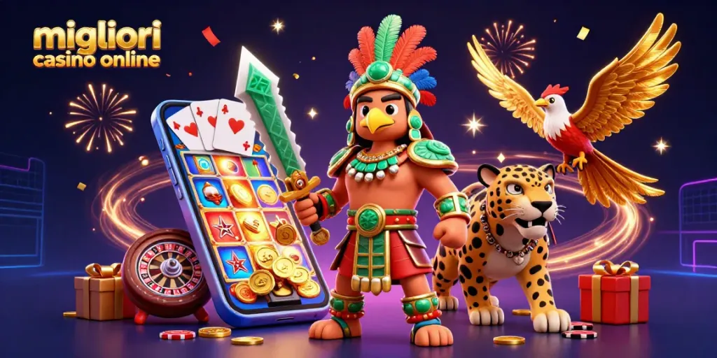 Scopri i migliori casino online con immagini di slot e atmosfera vivace.