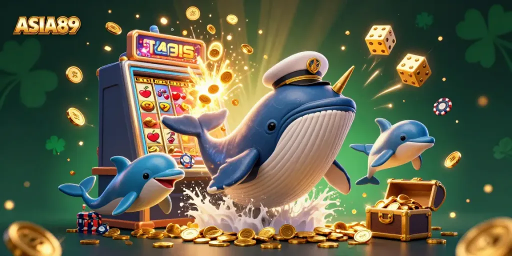 Engage in the thrill of ASIA89 with animated casino elements featuring playful characters and stunning 3D visuals.