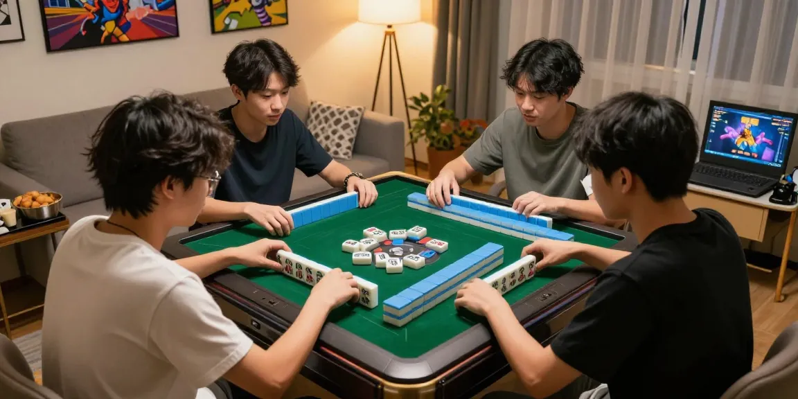 Players enjoying MAHJONGJP88 hari ini in a vibrant online gaming session with colorful tiles and cozy atmosphere.