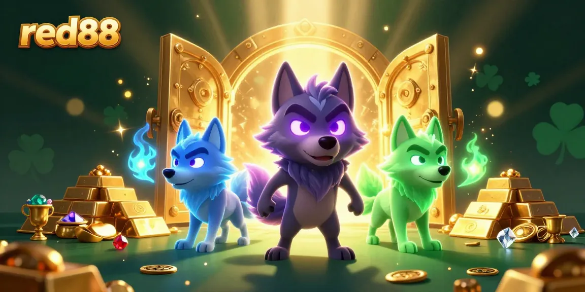 Experience the thrill of winning with red88's rich casino treasures and mystical wolves.