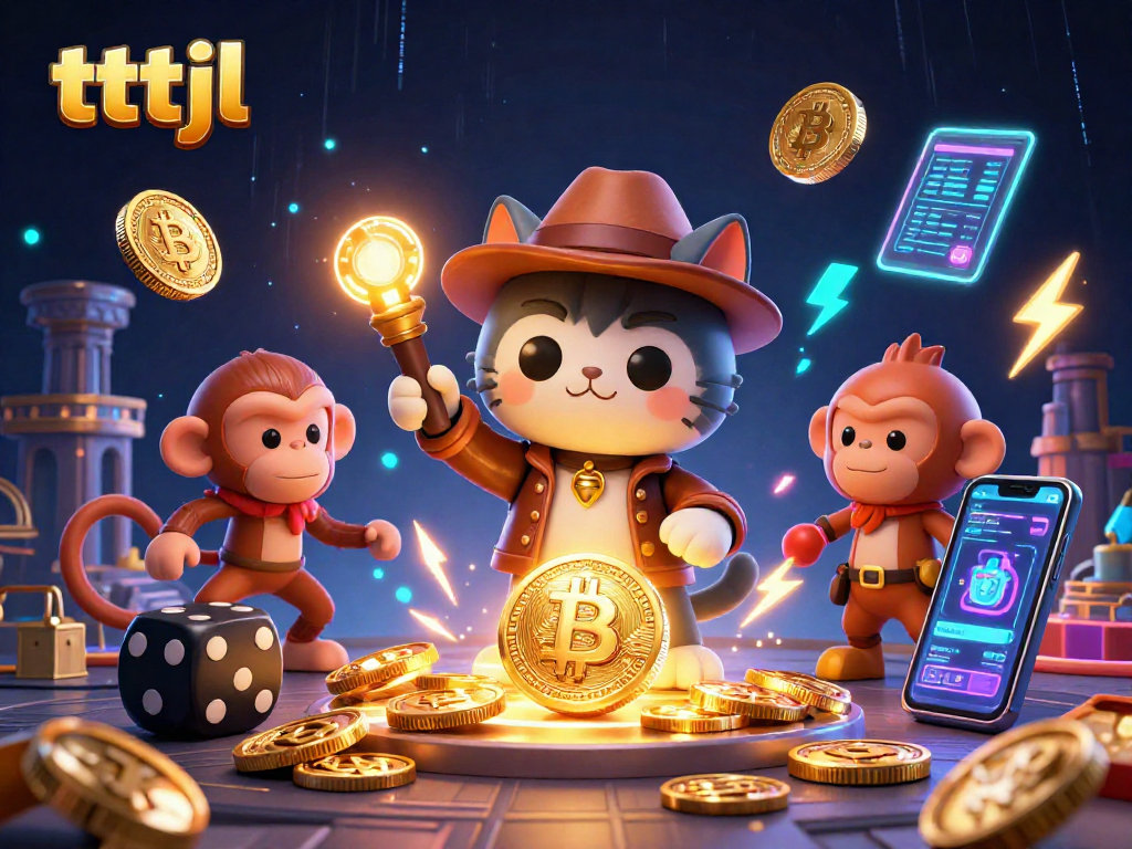 Explore thrilling tttjl casino adventures with a cat archaeologist in a treasure-filled scene.