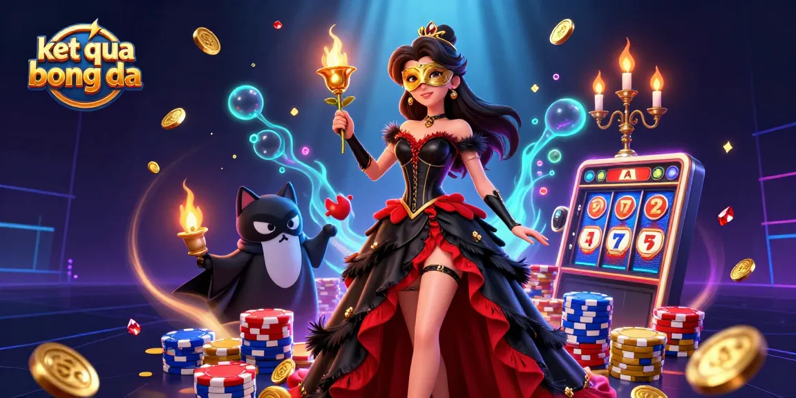 Experience ket qua bong da with a lively 3D scene filled with vibrant casino elements and characters.