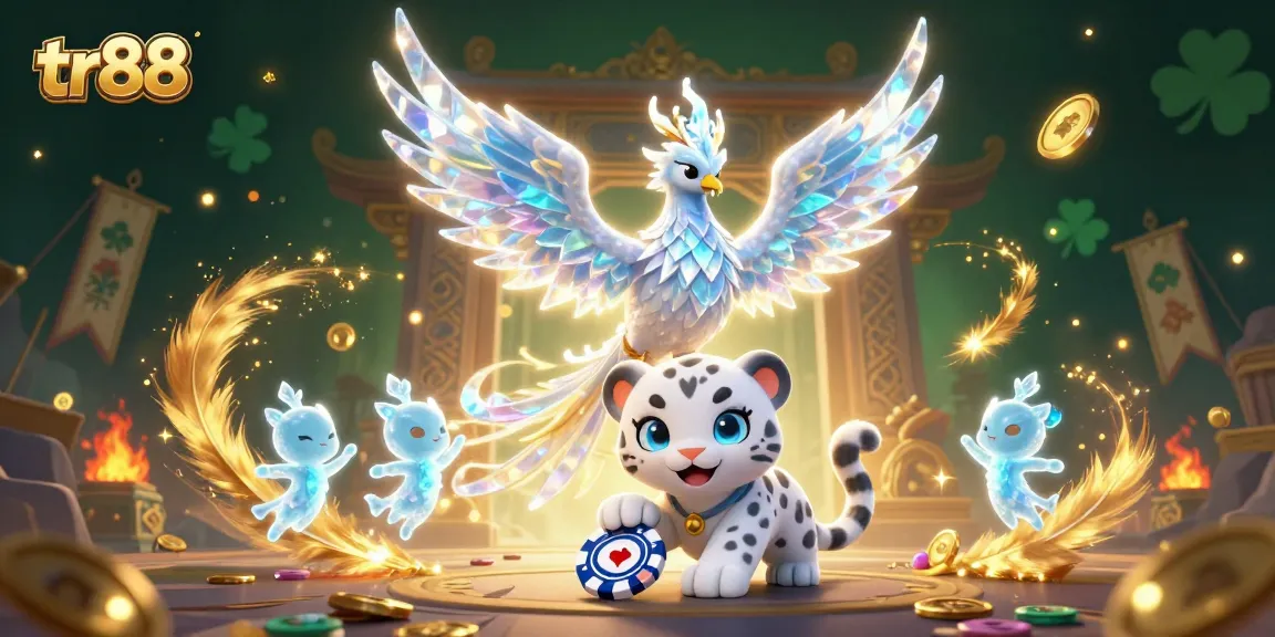Experience thrilling gameplay with tr88's vibrant casino scene featuring unique characters and dynamic game elements.