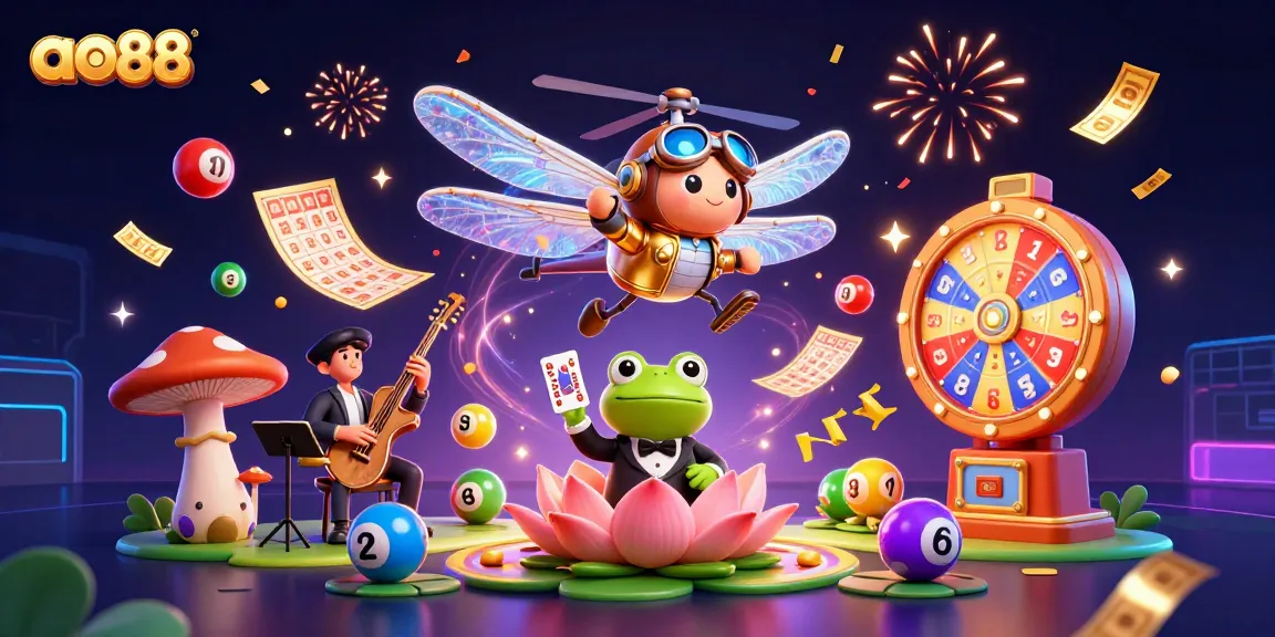 Experience exciting gaming moments with ao88 at a vibrant lily pad casino.