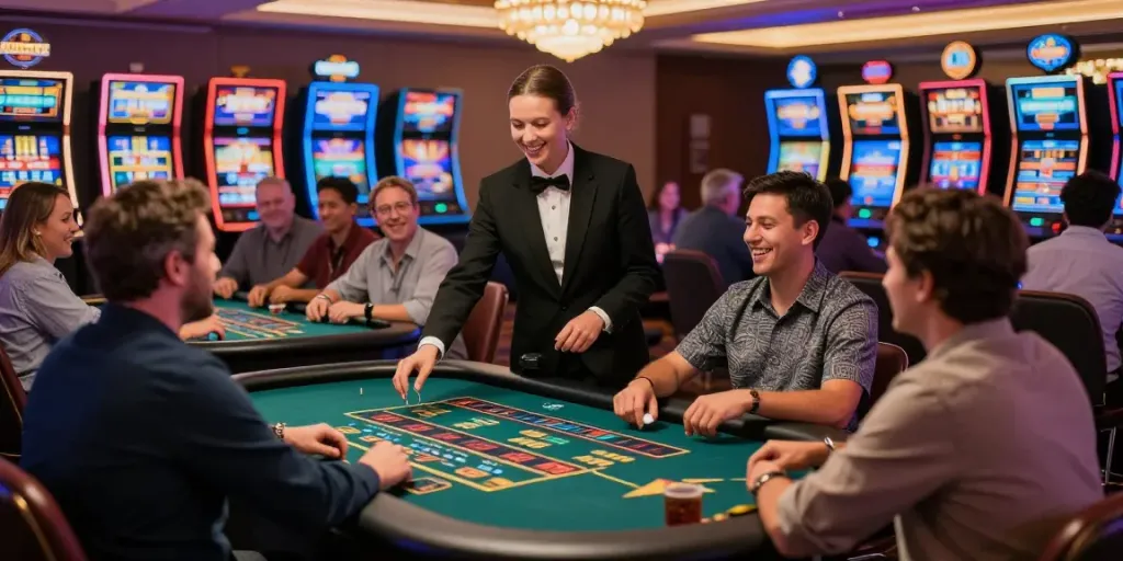 Engaging live casino experience at MAN88 with exciting gameplay and dynamic players.
