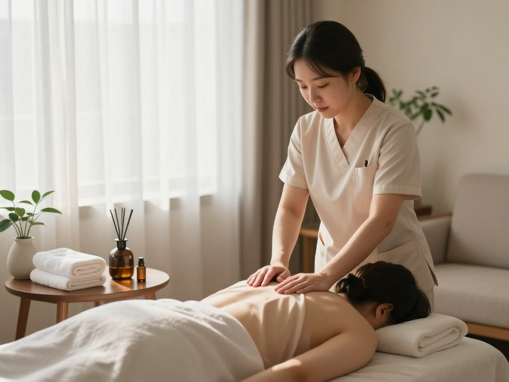 Experience peaceful relaxation with 금천구출장마사지 in a serene home setting.