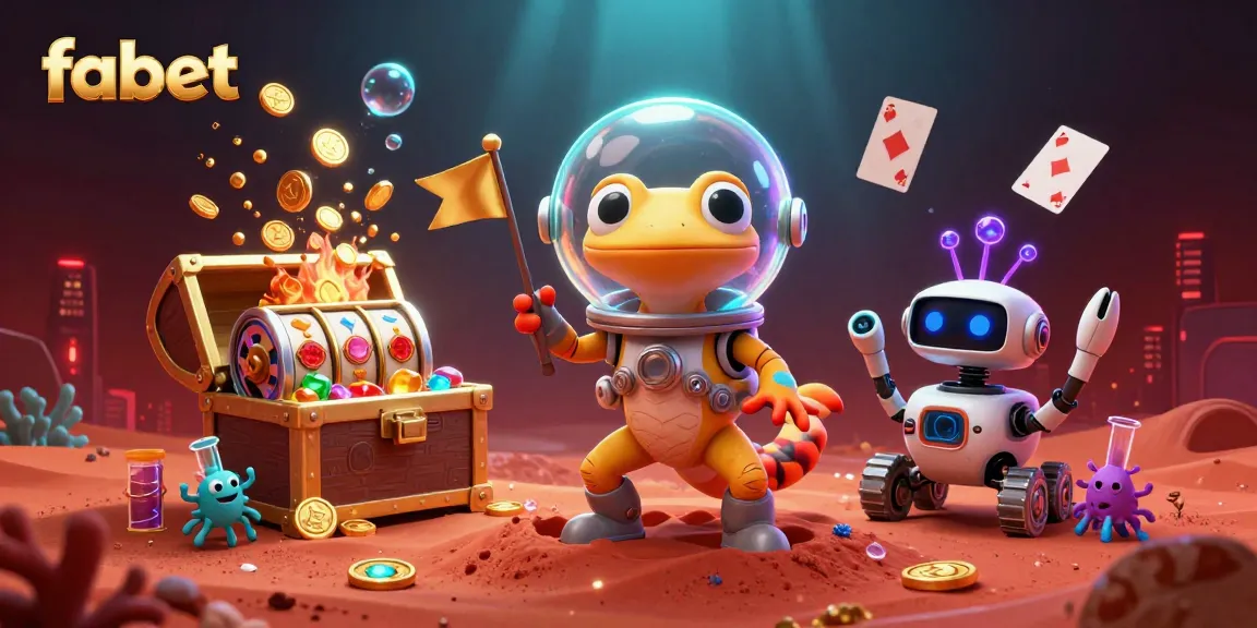 Join the Martian gecko at a fabet casino adventure, exploring buried treasures and casino games.