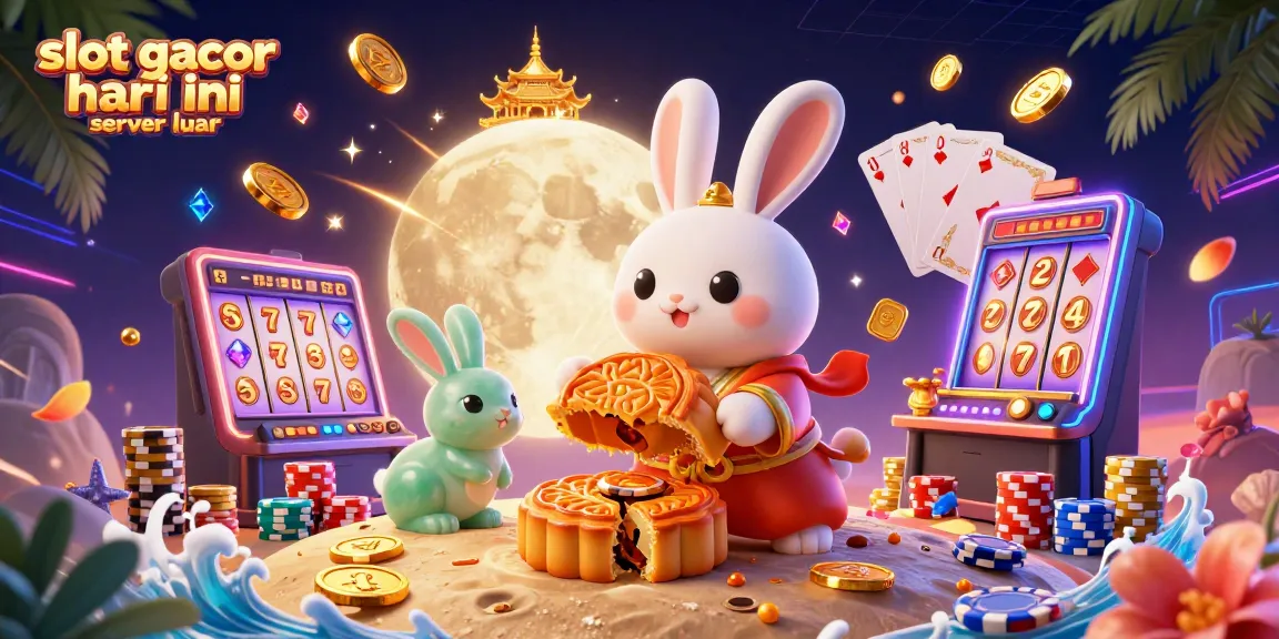 Experience slot gacor hari ini server luar with dynamic gaming visual featuring 3D characters and rich casino elements.