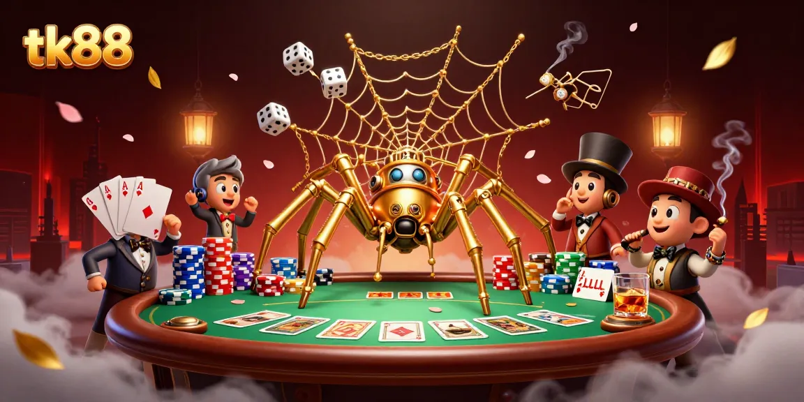 Engage with the thrilling world of tk88 casino games in a colorful steampunk scene.