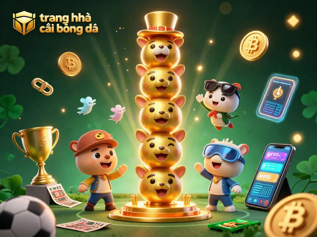 Khám phá trang nhà cái bóng đá với hình ảnh sống động của các nhân vật casino và các yếu tố thể thao.