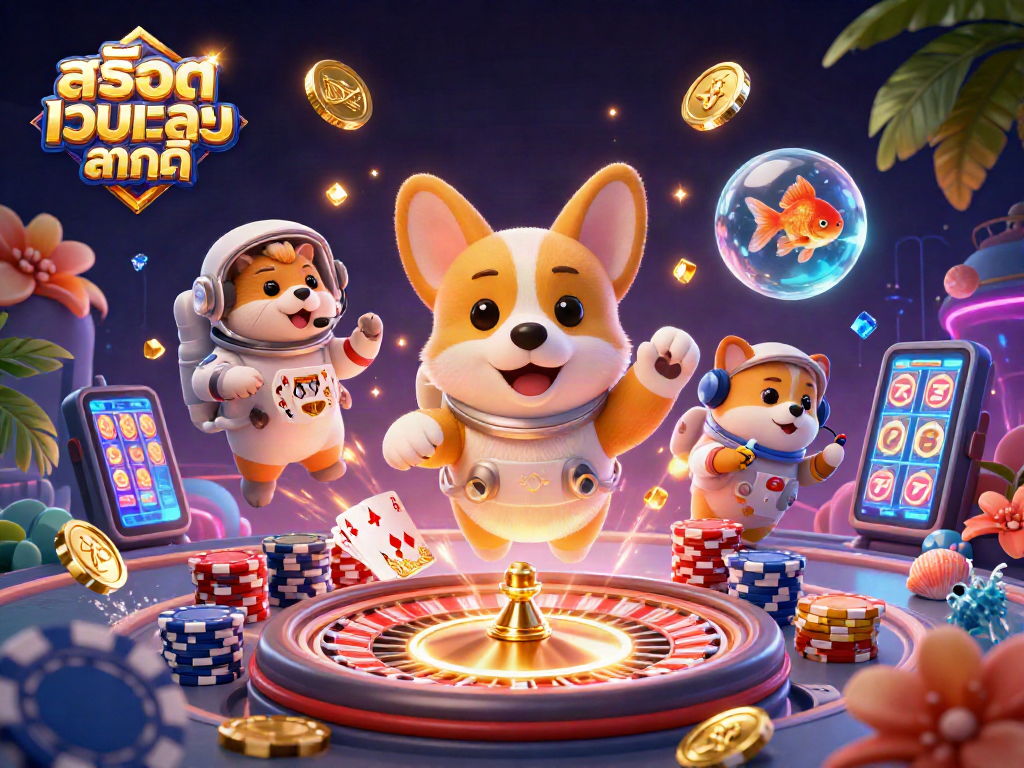 สนุกไปกับการเล่นสล็อตเว็บตรงแตกดีในคาสิโนสเปซที่มีสัตว์น่ารัก