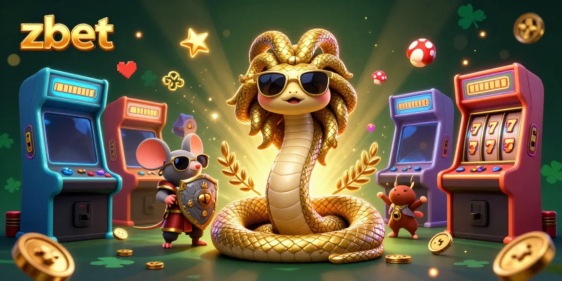 Experience thrilling gaming at Zbet, featuring exciting character art and vibrant casino elements.